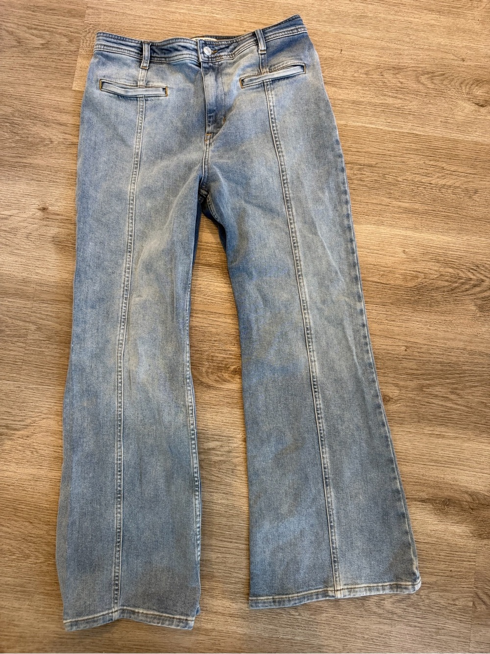 Free People We The Free Firecracker Star Flare Jeans size 32s